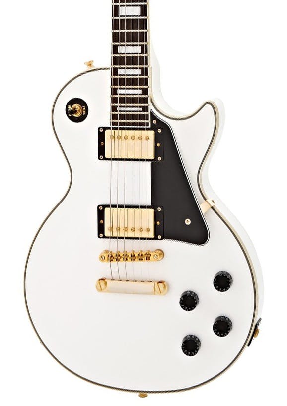 Epiphone Les Paul Custom Pro in White - Andertons Music Co.